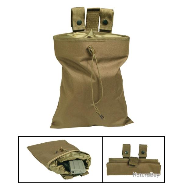 Pochette fourre-tout Mil-Tec 29 x 24 cm pour chargeurs vides - Coyote