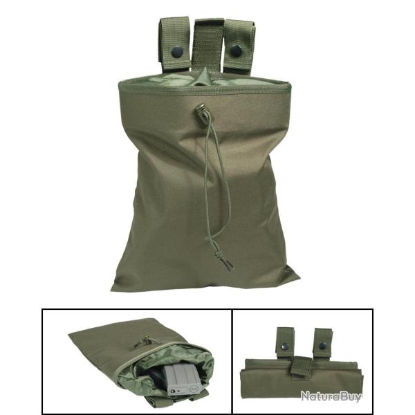 Pochette fourre-tout Mil-Tec 29 x 24 cm pour chargeurs vides - Vert olive