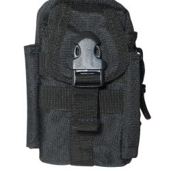 Pochette multi-usages Mil-Tec en polyester enduit PVC 13 &times; 8,5 &times; 5 cm - Noir