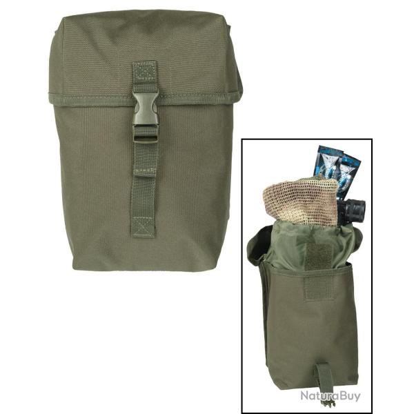 Pochette multi-usages Mil-Tec en polyester enduit PVC 16 � 10 � 21 cm - Vert olive