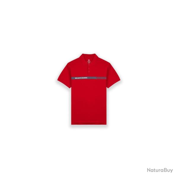 Polo de s�curit� incendie GK Safetek manches courtes 100 % - Rouge / S