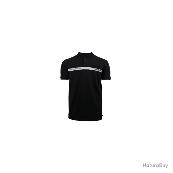 Polo de s�curit� priv�e GK Safetek manches courtes 100 % coton - Noir / 5XL