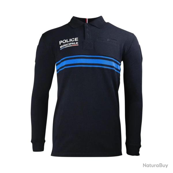Polo de service manches longues GK Professional pour tenue - Marine / XL