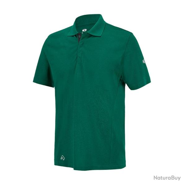 Polo Haix Flextreme coton polyester col boutonn� lavable - Vert / 2XL