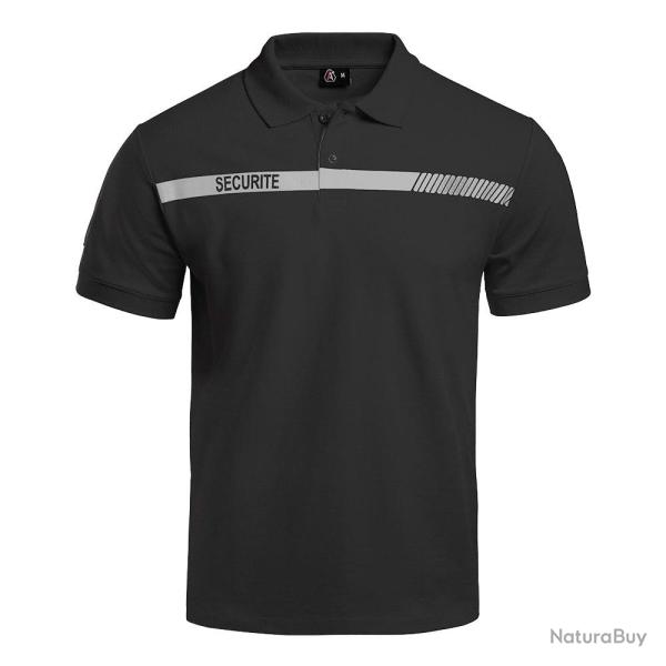 Polo S�curit� A10 Equipment S�CU-ONE S�curit� en 100 % coton - Noir / XS