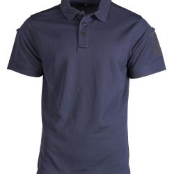 Polo tactique Mil-Tec &agrave; s&eacute;chage rapide en polyester - Bleu marine / M