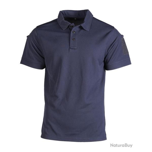 Polo tactique Mil-Tec � s�chage rapide en polyester - Bleu marine / XXL