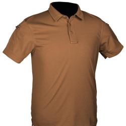 Polo tactique Mil-Tec &agrave; s&eacute;chage rapide en polyester - Coyote / XL
