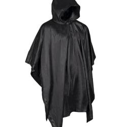 Poncho Mil-Tec en PVC 0,15 mm de 203 x 127 cm et 300 g - Noir