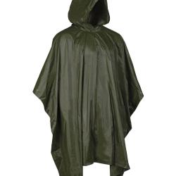 Poncho Mil-Tec en PVC 0,15 mm de 203 x 127 cm et 300 g - Vert olive