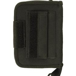 Porte-carnet Mil-Tec en polyester enduit PVC 18,5 x 13 cm - Noir
