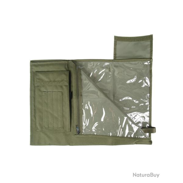 Porte-carte topographique pliable Mil-Tec en polyester - Vert olive