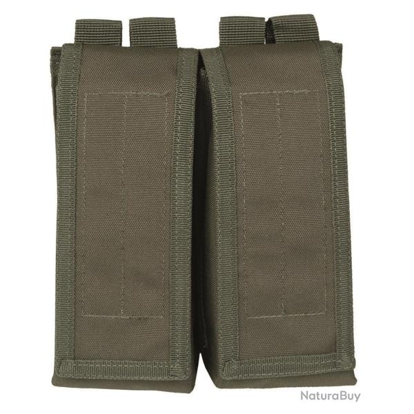 Porte-chargeur double Mil-Tec AK47 polyester enduit PVC - Vert olive