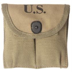 Porte-chargeurs type US pour carabine M1 Mil-Tec en toile - Beige