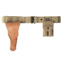 Porte-chargeurs type US pour pistolet M1911A1 Mil-Tec en toile - Beige