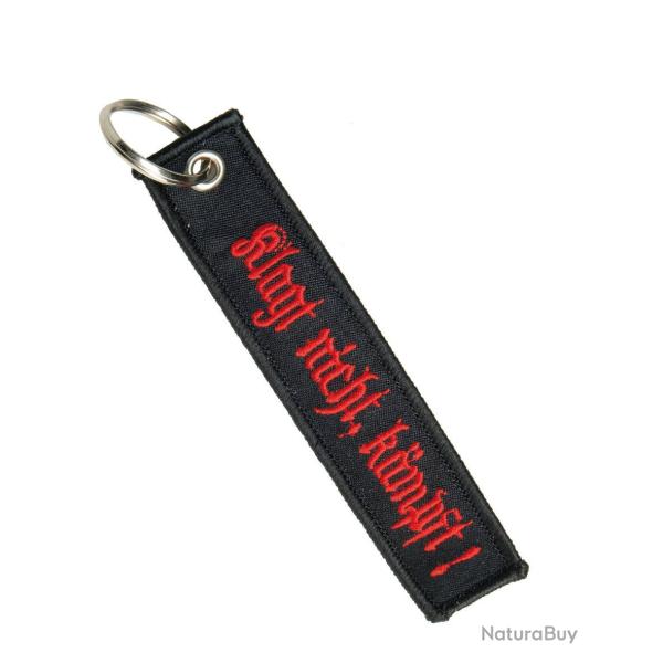 Porte-cl�s Mil-Tec en sangle tiss�e polyester et coton 12,5 x 2,5 cm � devise - Autre