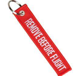 Porte-cl&eacute;s Mil-Tec en sangle tiss&eacute;e polyester et coton 12,5 x 2,5 cm mention - Marron