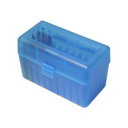 Bo&icirc;te &agrave; munitions MTM Case-Gard RS-50 pour 50 cartouches - Bleu - RS-50-24