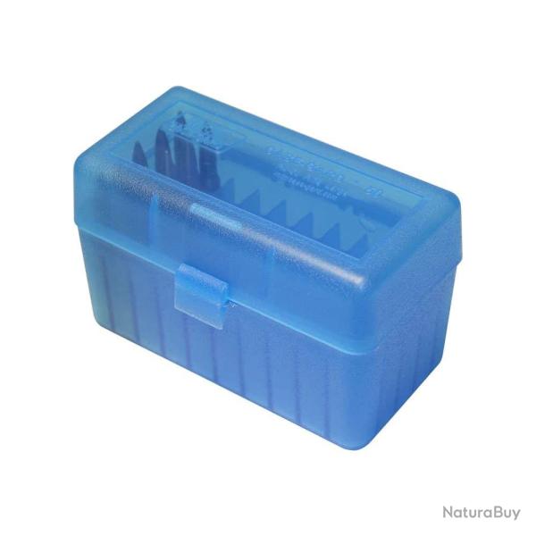Bo�te � munitions MTM Case-Gard RS-50 pour 50 cartouches - Bleu - RS-50-24