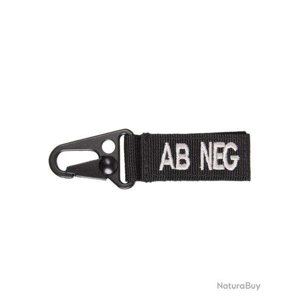 Porte-cl�s tactiques groupe sanguin AB n�gatif Mil-Tec - Noir