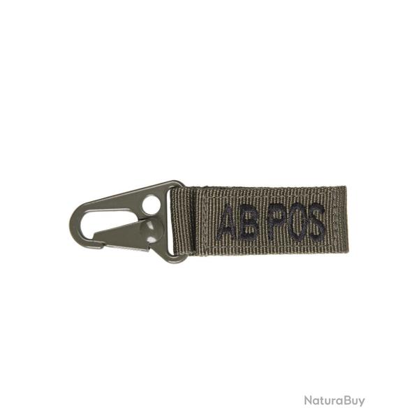 Porte-cl�s tactiques groupe sanguin AB positif Mil-Tec - Vert olive