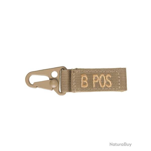 Porte-cl�s tactiques groupe sanguin B positif Mil-Tec - Coyote