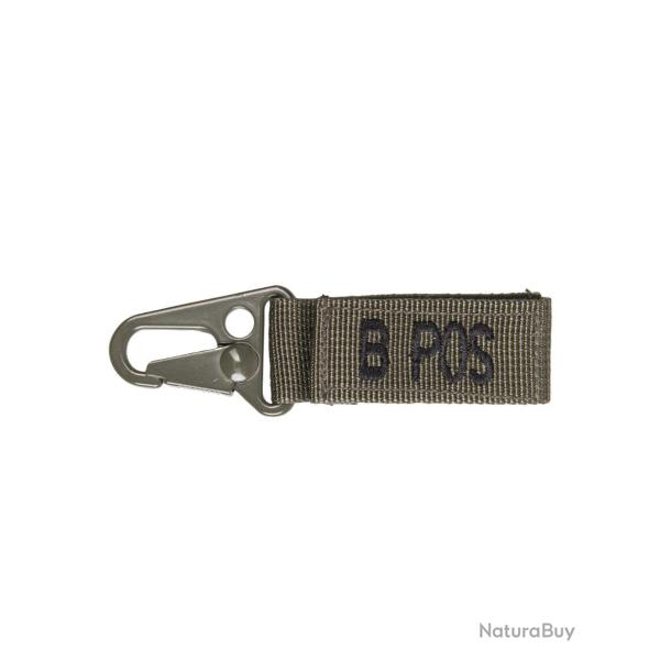 Porte-cl�s tactiques groupe sanguin B positif Mil-Tec - Vert olive