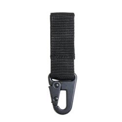 Porte-cl&eacute;s tactiques Mil-Tec en sangle polypropyl&egrave;ne - Noir