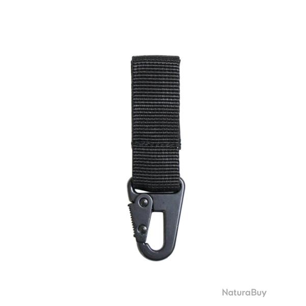 Porte-cl�s tactiques Mil-Tec en sangle polypropyl�ne - Noir