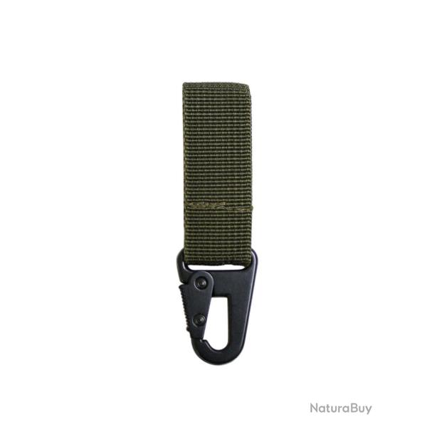 Porte-cl�s tactiques Mil-Tec en sangle polypropyl�ne - Vert olive