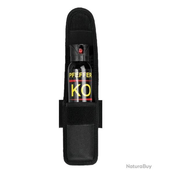 Porte-lacrymog�ne 100 ml Mil-Tec en polyester � rabat - Noir