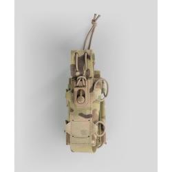 Porte-lampe GK Dutycall r&eacute;glable sur platine MOLLE - Multicam