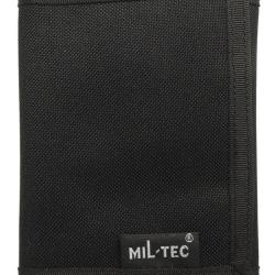Portefeuille Mil-Tec en polyester enduit PVC 9 x 13 cm - Noir