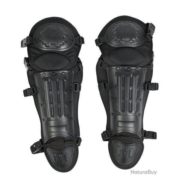 Prot�ge-tibia Mil-Tec Anti Riot - Noir