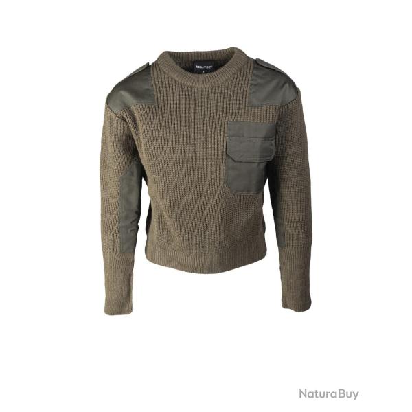 Pull enfant type combat Mil-Tec en acrylique 365 g - Vert olive / S