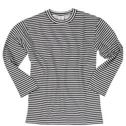 Pull marin ray&eacute; Mil-Tec en coton version hiver &agrave; int&eacute;rieur - Bleu marine / XS