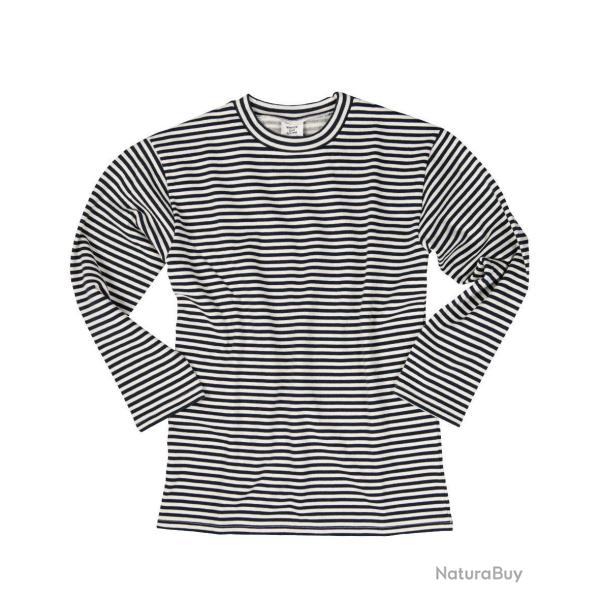 Pull marin ray� Mil-Tec en coton version hiver � int�rieur - Bleu marine / L