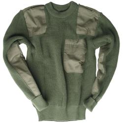 Pull Mil-Tec Bundeswehr en polyacrylique - Vert olive / 56