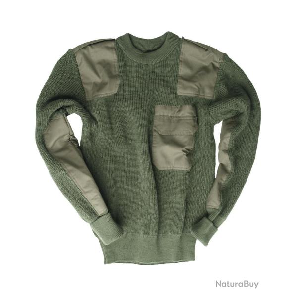 Pull Mil-Tec Bundeswehr en polyacrylique - Vert olive / 58