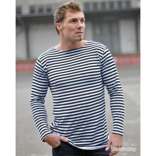 Pull Mil-Tec de tradition marine russe en coton � coupe droite - Bleu marine / XL