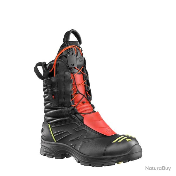 Rangers pompiers Haix FIRE EAGLE 2.0 Pro anti-coupure classe - Noir / Rouge / Jaune / 48 EU / 12.5 U