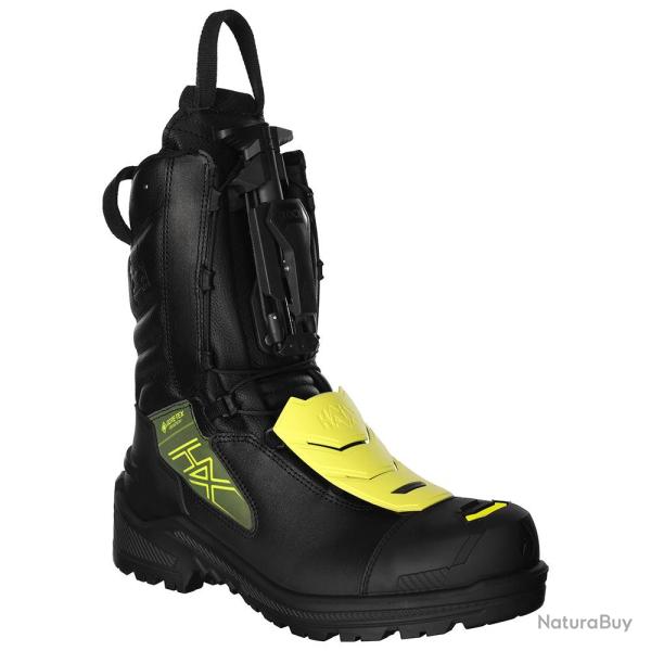 Rangers pompiers Haix FIRE EAGLE 3.0 fermeture OneTouch - Noir / Jaune / 35 EU / 3 UK