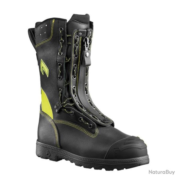 Rangers pompiers Haix FIRE FLASH Gamma 2.0 anti-coupure classe - Noir / Jaune / 38