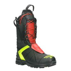 Rangers pompiers Haix FIRE HERO 3.1 anti-coupure classe - Noir / Rouge / Jaune / 43 EU / 8.5 UK