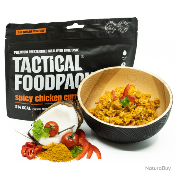 Ration de survie Tactical Foodpack Poulet �pic� au curry