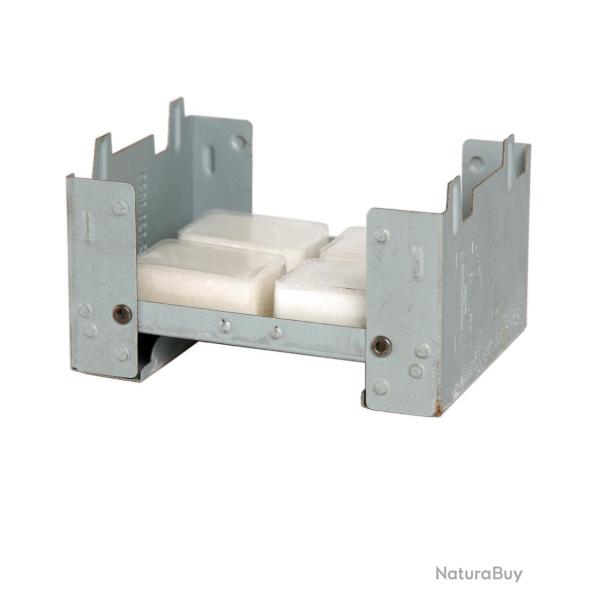 R�chaud pliant type OTAN Mil-Tec en acier 158 g avec six - Autre