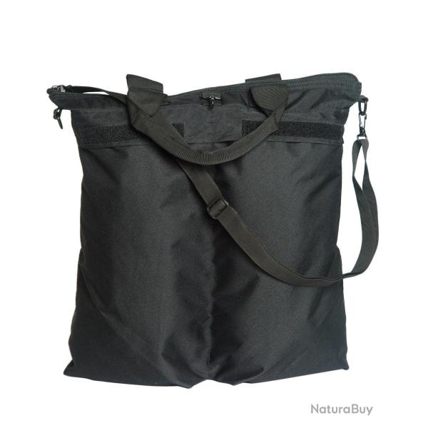 Sac � casque de pilote Mil-Tec en polyester 600D 52 x 42 cm - Noir