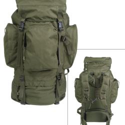Sac &agrave; dos 72h Mil-Tec Recom 88 L en polyester 600D - Vert olive