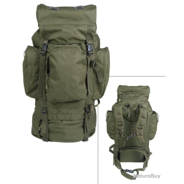 Sac � dos 72h Mil-Tec Recom 88 L en polyester 600D - Vert olive