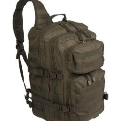 Sac &agrave; dos d'assaut mono-bretelle Mil-Tec 25 litres polyester - Vert olive / 25L